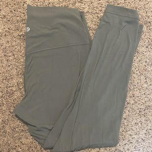 Dusty olive lululemon align leggings. Size 8.